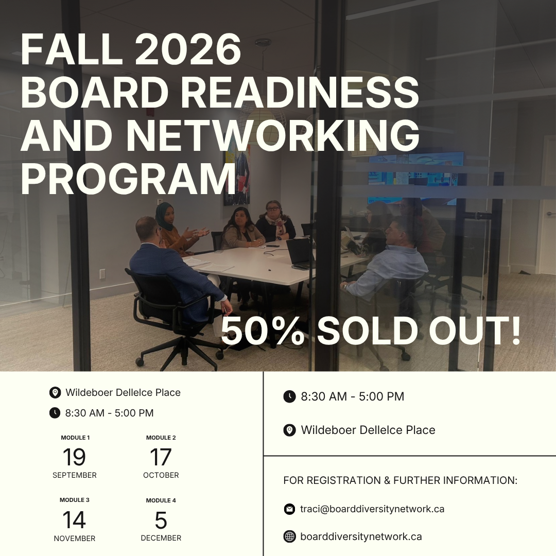 50% of Seats Filled for the 2026 Fall Board Readiness Program